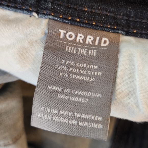 Torrid Luxe Slim Bootcut Mid-rise Denim Jeans Plus Size 26 Tall New - Picture 12 of 12